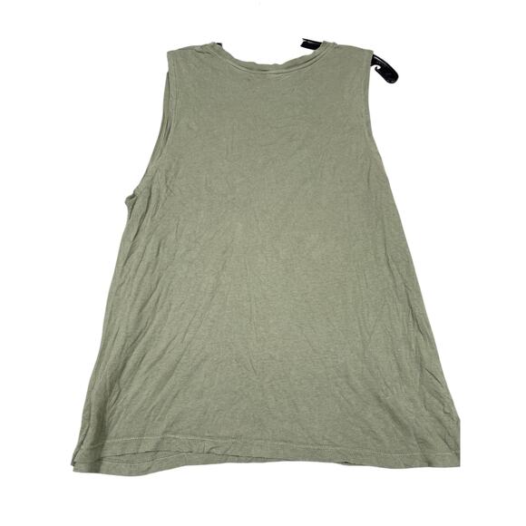 SoulCycle Green Distressed Muscle Tank Top Size Small - Picture 3 of 4